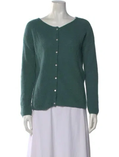 Pre-owned La Maille Sezane Scoop Neck Sweater In Green