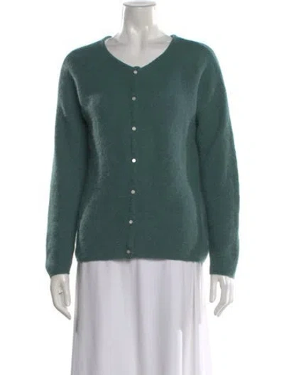 Pre-owned La Maille Sezane Scoop Neck Sweater In Green