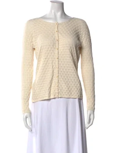 Pre-owned La Maille Sezane Scoop Neck Sweater In Neutral