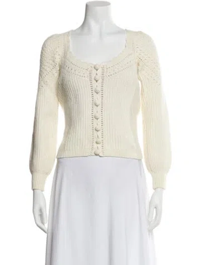Pre-owned La Maille Sezane Scoop Neck Sweater In Neutral