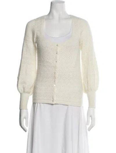 Pre-owned La Maille Sezane Scoop Neck Sweater In Neutral