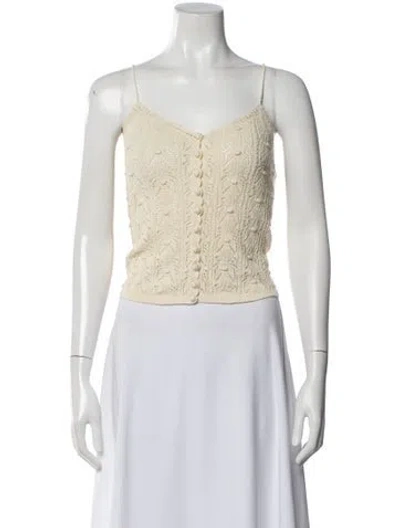 Pre-owned La Maille Sezane Scoop Neck Sweater In Neutral