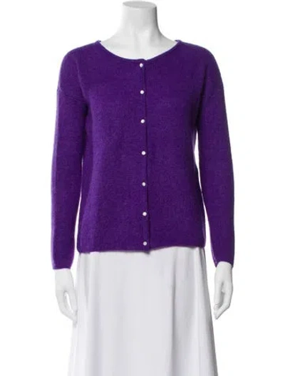 Pre-owned La Maille Sezane Scoop Neck Sweater In Purple