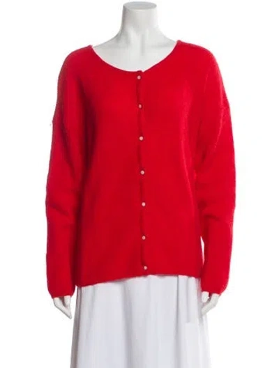 Pre-owned La Maille Sezane Scoop Neck Sweater In Red