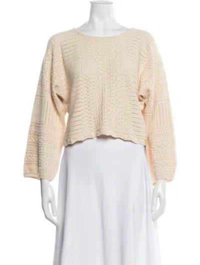 Pre-owned La Maille Sezane Scoop Neck Sweater W/ Tags In Neutral
