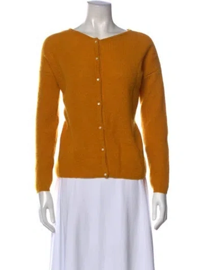 Pre-owned La Maille Sezane Scoop Neck Sweater In Yellow