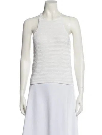 Pre-owned La Maille Sezane Square Neckline Sleeveless Top In Neutral