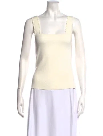 Pre-owned La Maille Sezane Square Neckline Sleeveless Top In Neutral