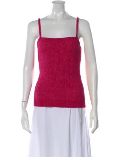 Pre-owned La Maille Sezane Square Neckline Sweater In Pink
