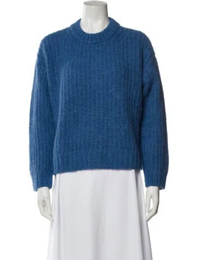 Pre-owned La Maille Sezane Striped Scoop Neck Sweater In Red