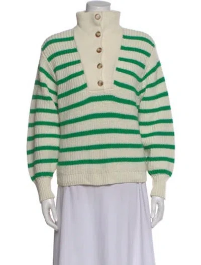 Pre-owned La Maille Sezane Striped Turtleneck Sweater In Multi