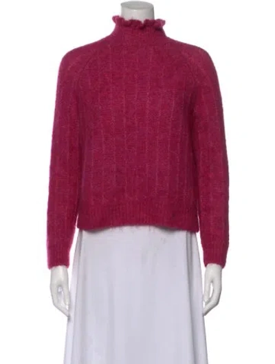 Pre-owned La Maille Sezane Turtleneck Sweater In Pink