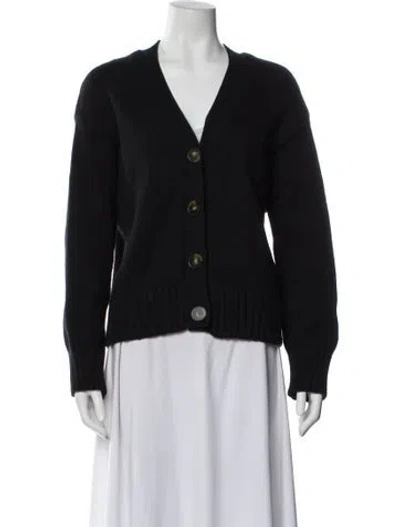 Pre-owned La Maille Sezane V-neck Sweater In Black