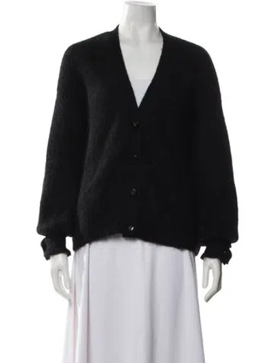 Pre-owned La Maille Sezane V-neck Sweater In Black