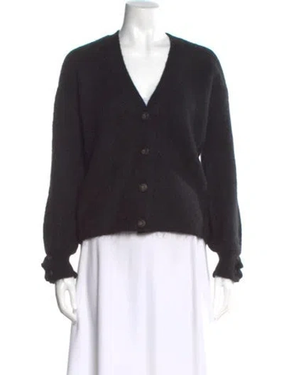 Pre-owned La Maille Sezane V-neck Sweater In Black