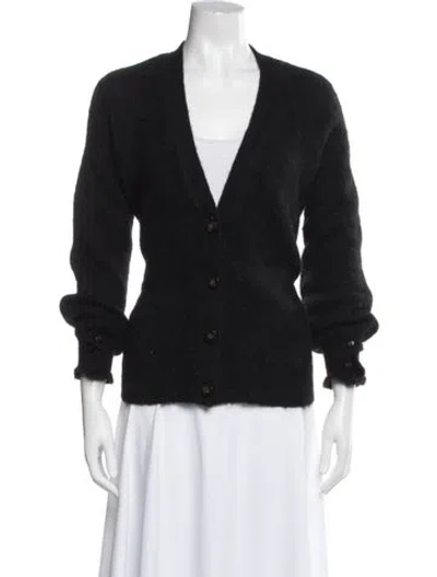 Pre-owned La Maille Sezane V-neck Sweater In Black