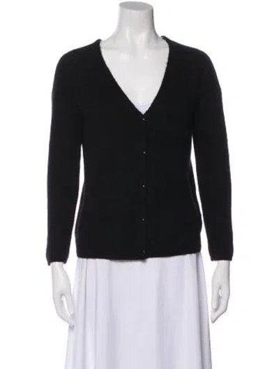 Pre-owned La Maille Sezane V-neck Sweater In Black