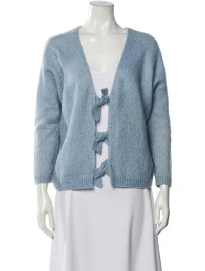 Pre-owned La Maille Sezane V-neck Sweater In Blue