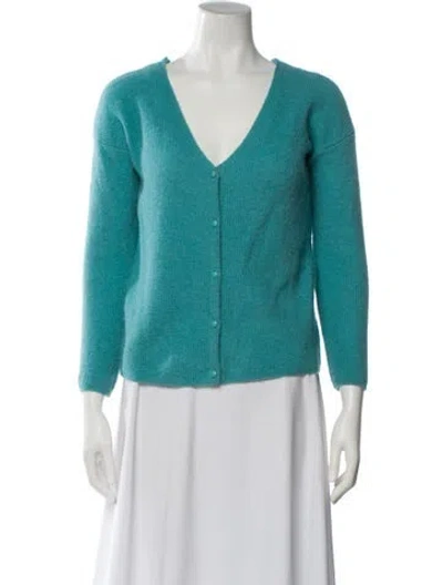 Pre-owned La Maille Sezane V-neck Sweater In Blue