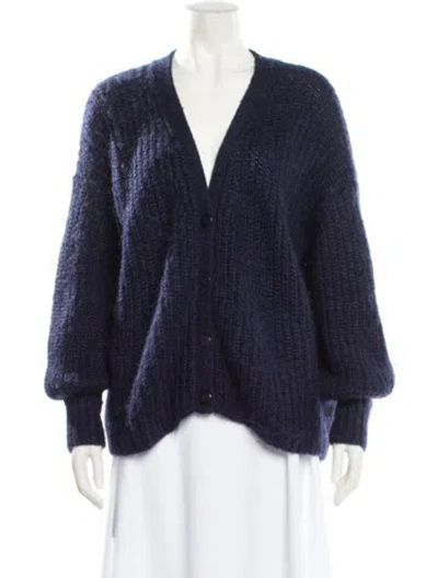 Pre-owned La Maille Sezane V-neck Sweater In Blue