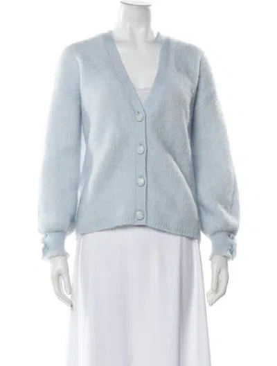 Pre-owned La Maille Sezane V-neck Sweater In Blue