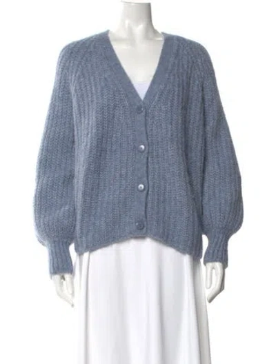 Pre-owned La Maille Sezane V-neck Sweater In Blue
