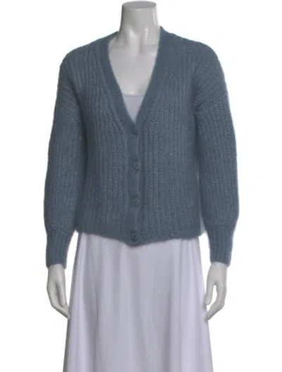 Pre-owned La Maille Sezane V-neck Sweater In Blue