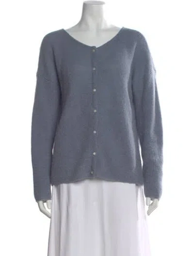 Pre-owned La Maille Sezane V-neck Sweater In Blue