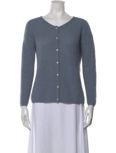 Pre-owned La Maille Sezane V-neck Sweater In Blue