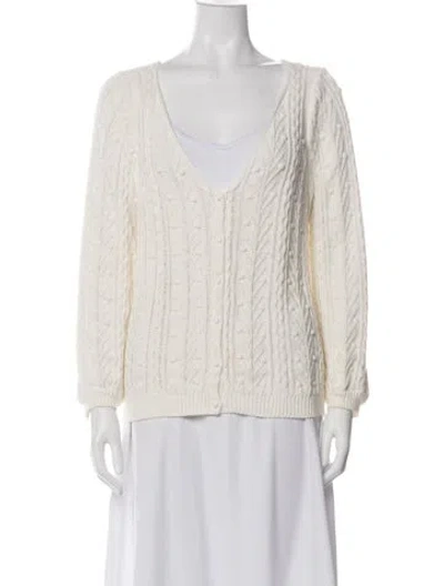 Pre-owned La Maille Sezane V-neck Sweater In Blue