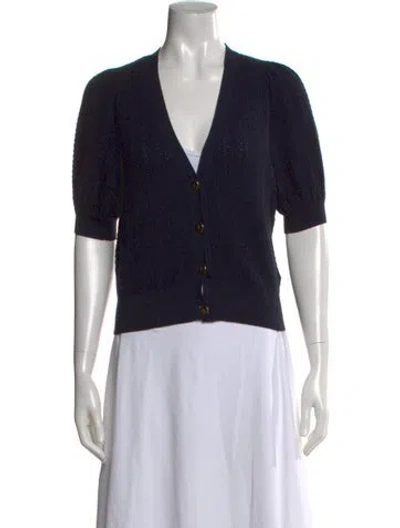 Pre-owned La Maille Sezane V-neck Sweater In Blue