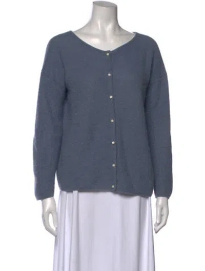 Pre-owned La Maille Sezane V-neck Sweater In Blue
