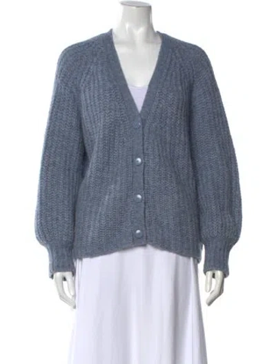 Pre-owned La Maille Sezane V-neck Sweater In Blue