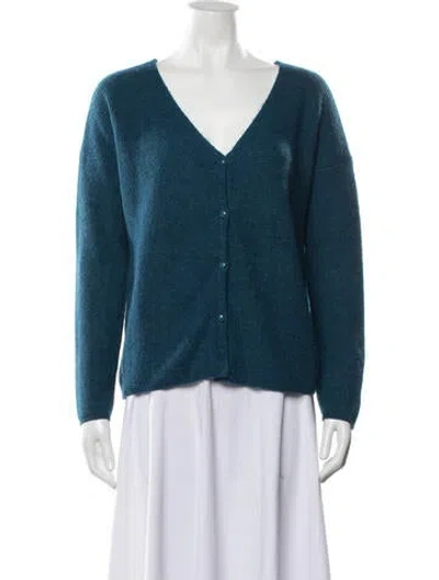 Pre-owned La Maille Sezane V-neck Sweater In Blue