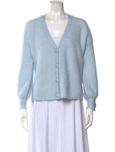 Pre-owned La Maille Sezane V-neck Sweater In Blue