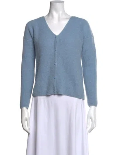 Pre-owned La Maille Sezane V-neck Sweater In Blue