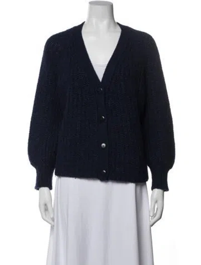 Pre-owned La Maille Sezane V-neck Sweater In Blue