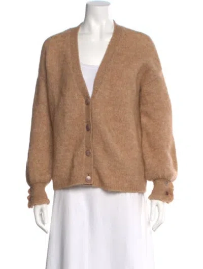 Pre-owned La Maille Sezane V-neck Sweater In Brown