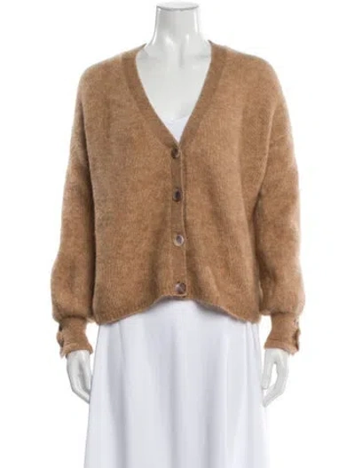 Pre-owned La Maille Sezane V-neck Sweater In Brown
