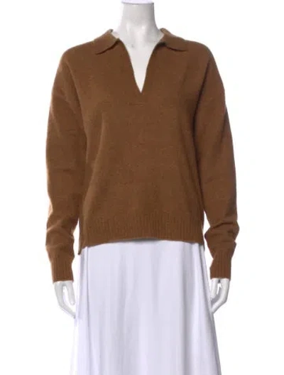 Pre-owned La Maille Sezane V-neck Sweater In Brown