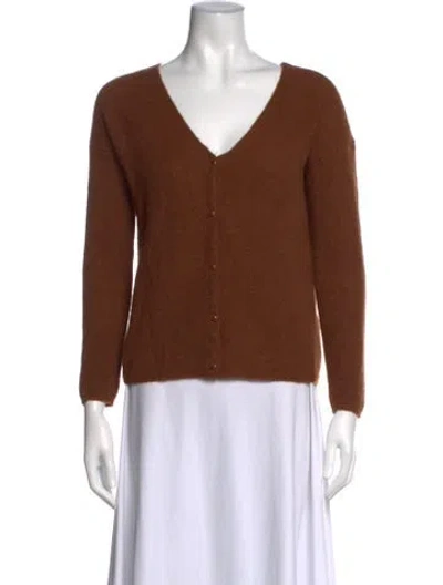 Pre-owned La Maille Sezane V-neck Sweater In Brown