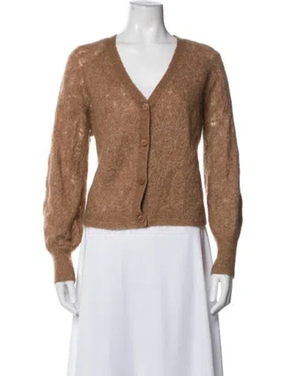 Pre-owned La Maille Sezane V-neck Sweater In Brown