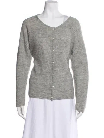 Pre-owned La Maille Sezane V-neck Sweater In Gray