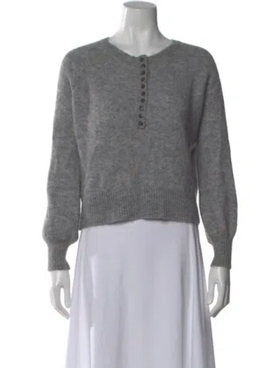 Pre-owned La Maille Sezane V-neck Sweater In Gray