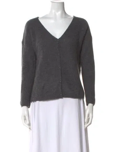 Pre-owned La Maille Sezane V-neck Sweater In Gray