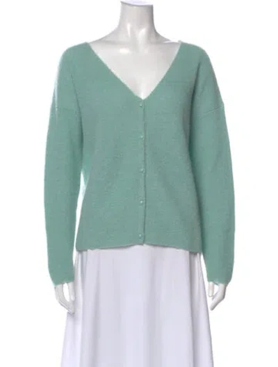 Pre-owned La Maille Sezane V-neck Sweater In Green