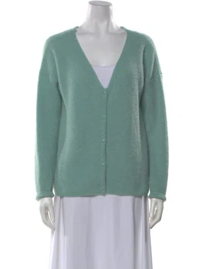 Pre-owned La Maille Sezane V-neck Sweater In Green
