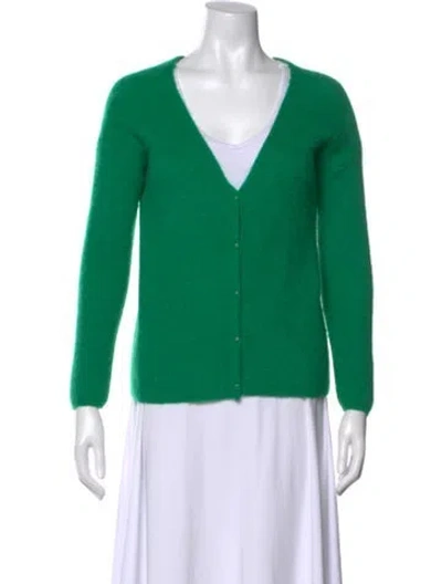 Pre-owned La Maille Sezane V-neck Sweater In Green