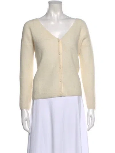 Pre-owned La Maille Sezane V-neck Sweater In Neutral