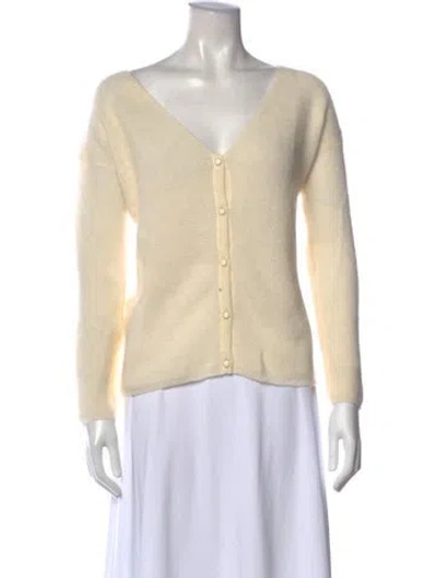 Pre-owned La Maille Sezane V-neck Sweater In Neutral